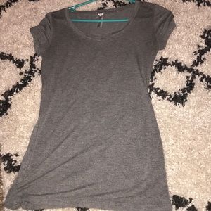 Gray v-neck